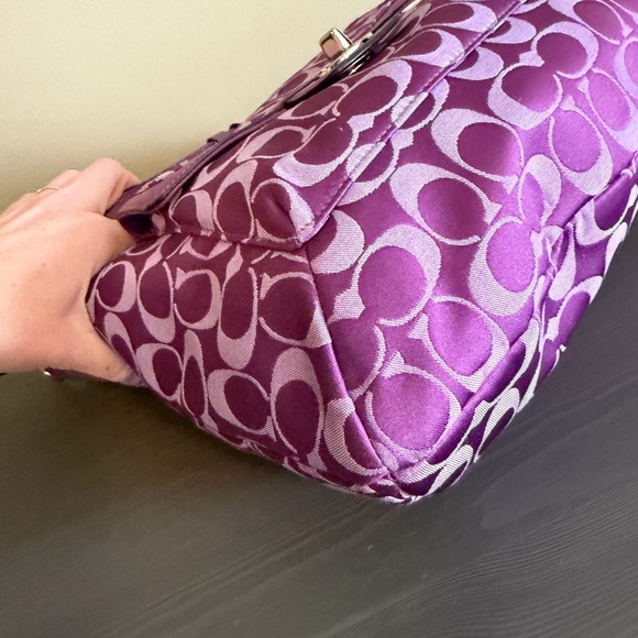 Coach Penelope Signature Sateen Convertible Shoulder Bag - Picture 7 of 12